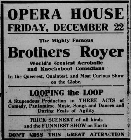 Selkirk Opera House - South Haven Daily Tribune Dec 20 1916 (newer photo)